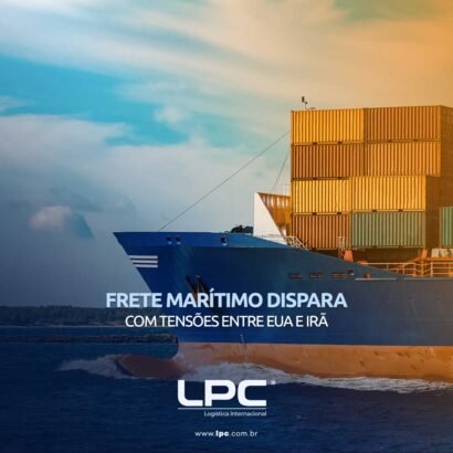 FRETE MARÍTIMO DISPARA COM TENSÕES ENTRE EUA E IRÃ